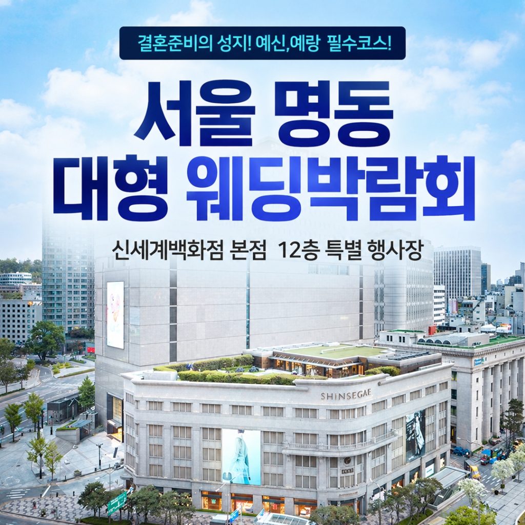 명동 웨딩박람회 9.12~9.13
