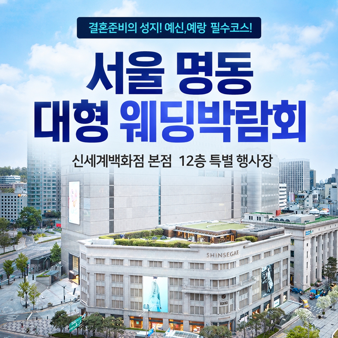 명동 웨딩박람회 9.12~9.13